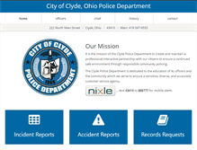 Tablet Screenshot of clydepolice.org